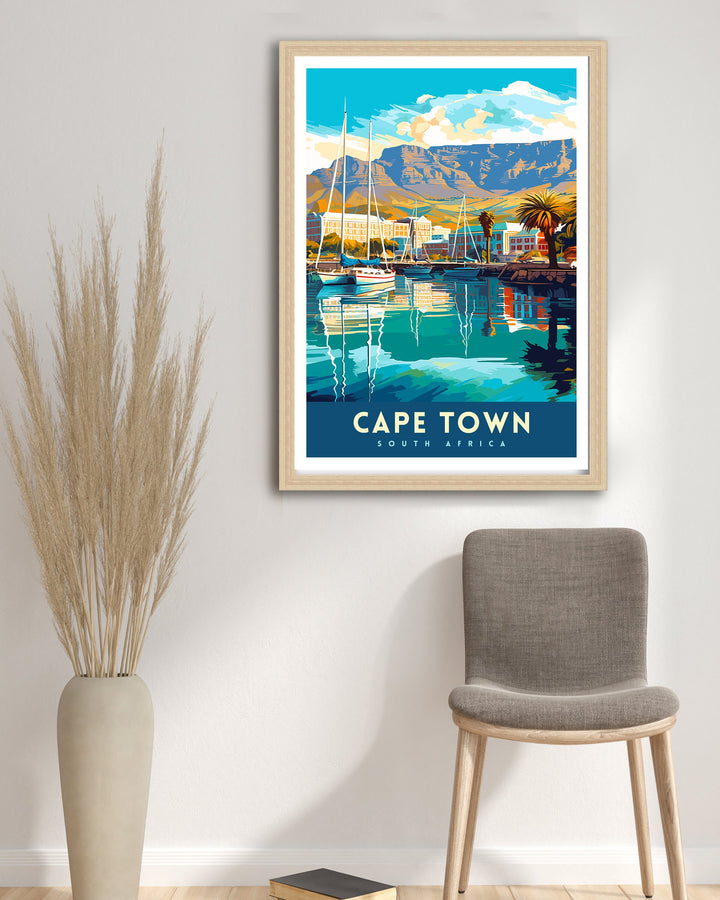 Cape Town South Africa Travel Poster Cape Town