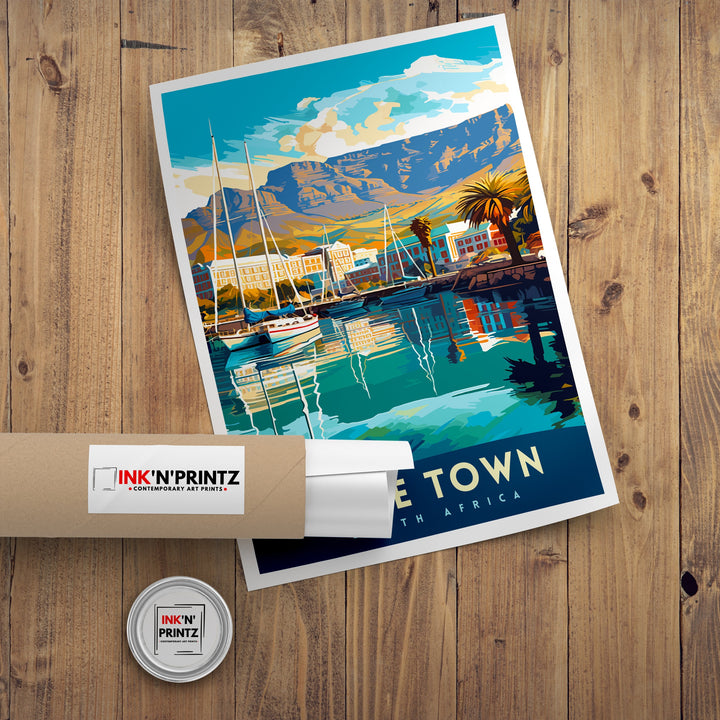 Cape Town South Africa Travel Poster Cape Town