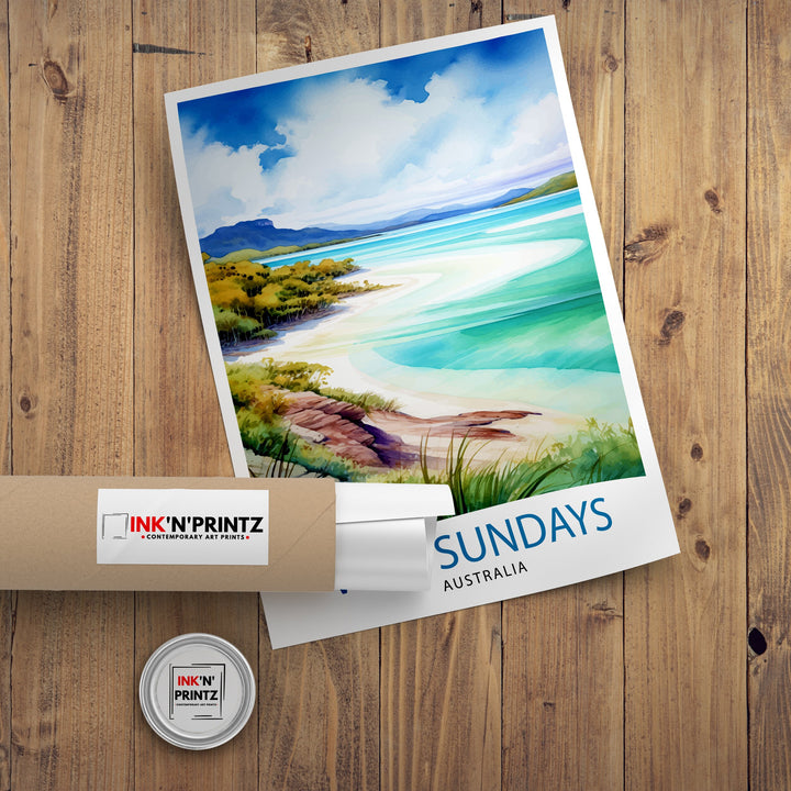 Whitsunday Australia Travel Poster Whitsunday Islands Wall Art Whitsunday Home Decor Australian Illustration Travel Poster Gift Australia