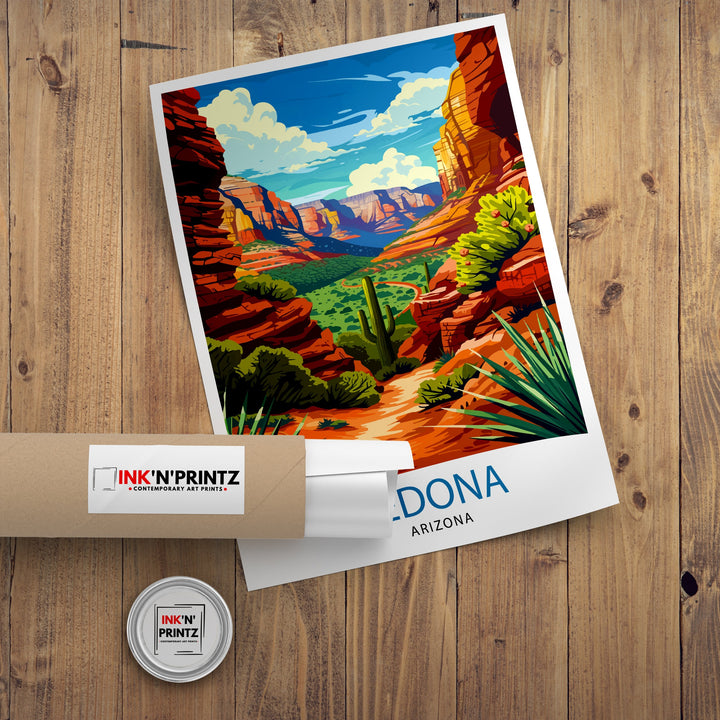 Sedona Arizona Travel Poster Sedona