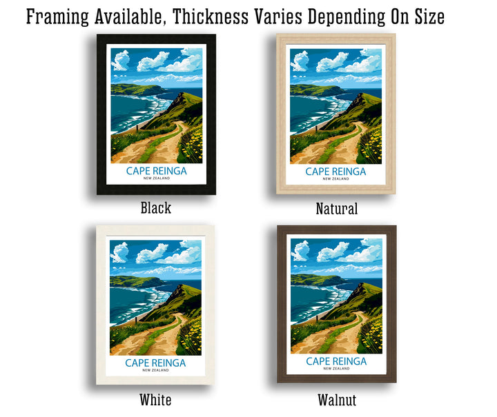 Cape Reinga New Zealand Travel Poster