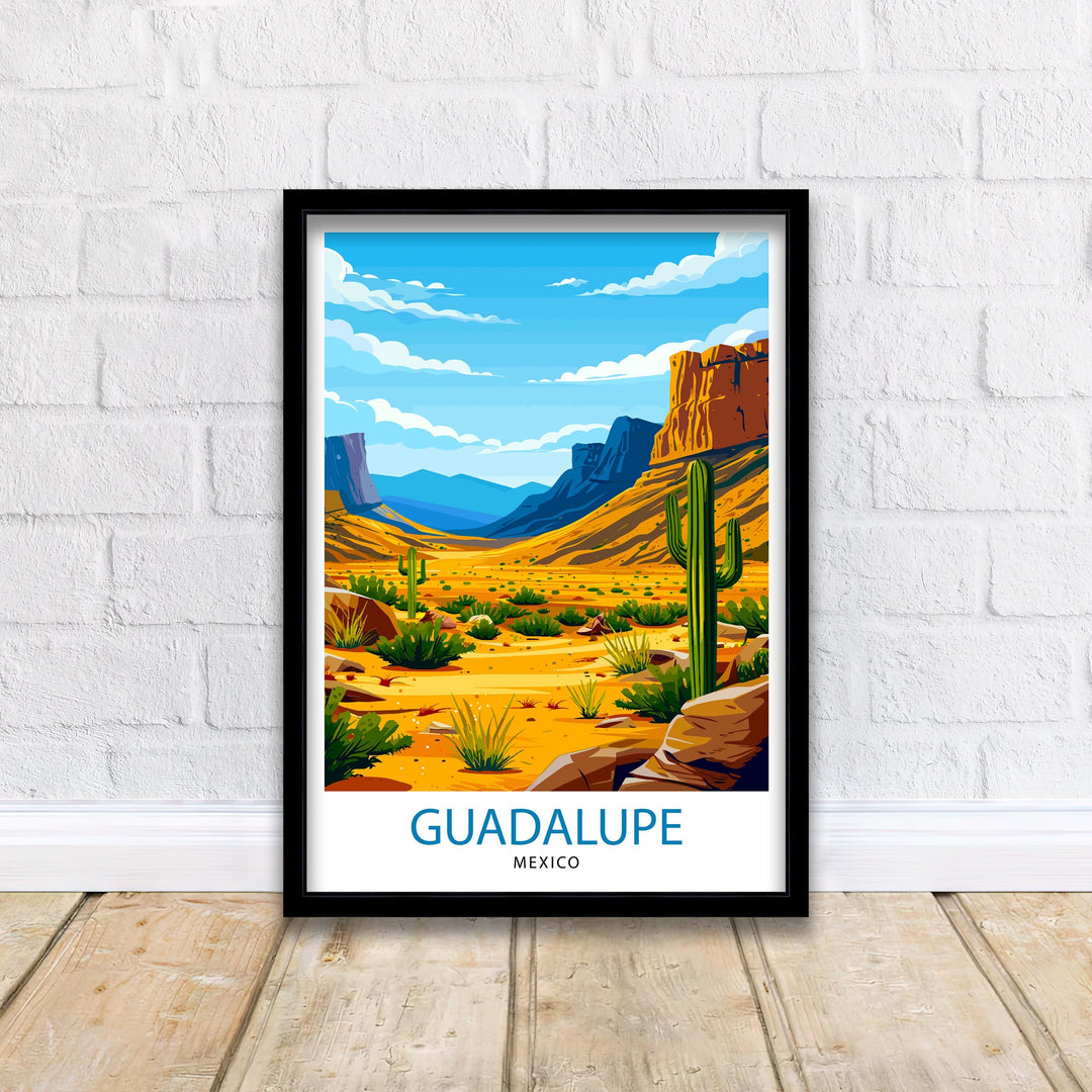Guadalupe Mountains Texas Travel Poster