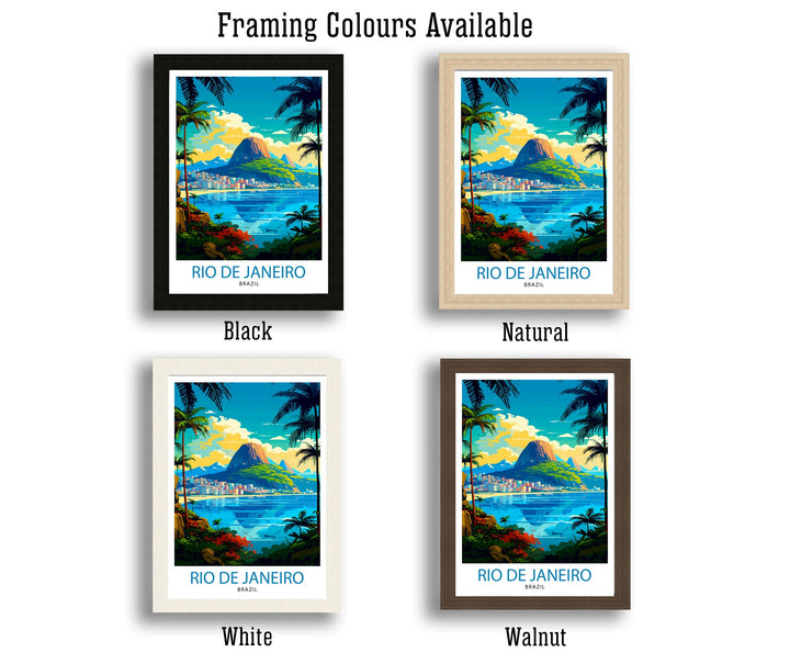 Rio de Janeiro Brazil Travel Poster