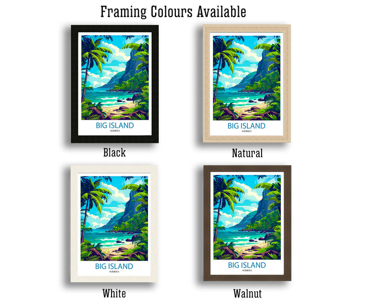 Big Island Hawaii Travel Poster