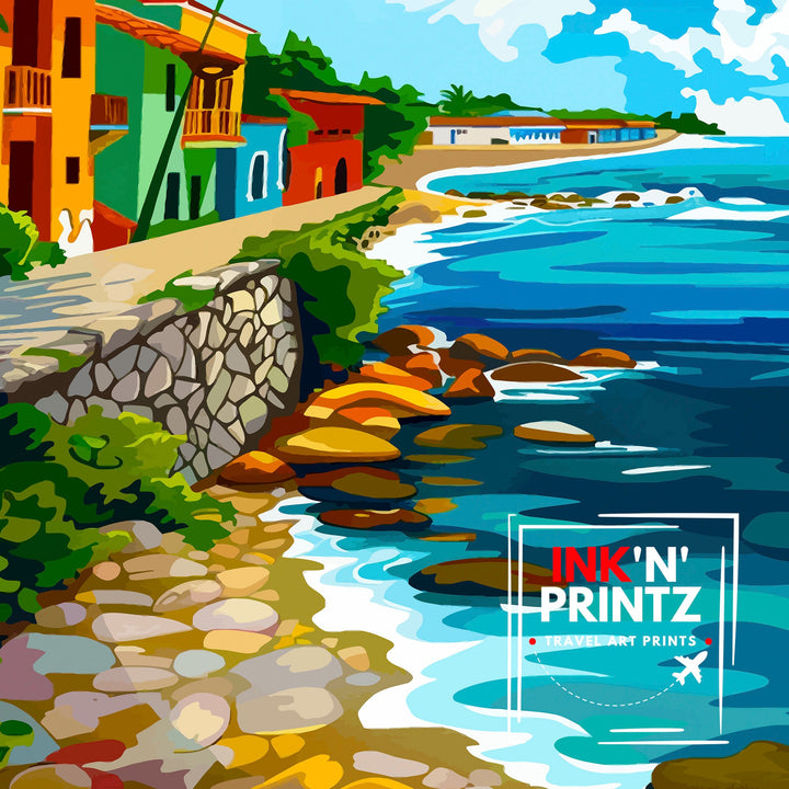 Cozumel Mexico Travel Poster Wall Art Cozumel Wall Hanging Home Décor Cozumel Gift Art Lovers Mexico Art Lover Gift Poster Art
