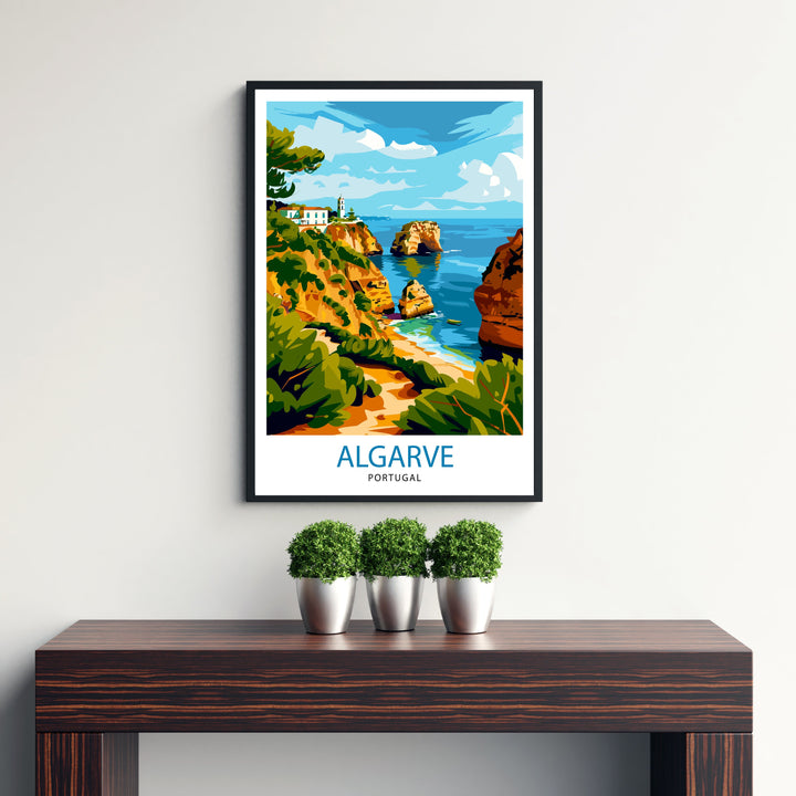 Algarve Portugal Travel Poster Algarve