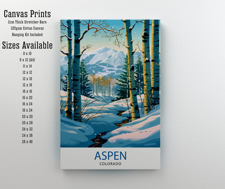 Aspen Colorado Travel Poster
