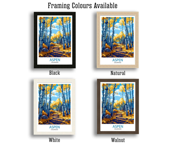 Aspen Colorado Travel Poster