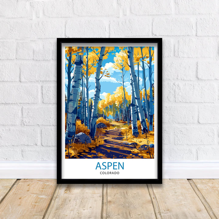 Aspen Colorado Travel Poster
