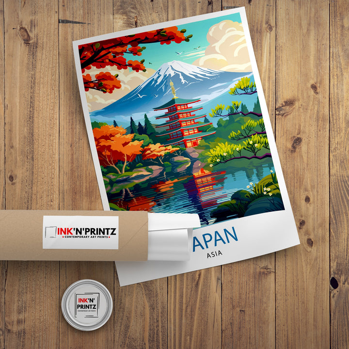Japan Asia Travel Poster