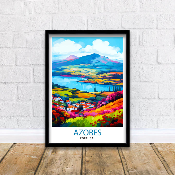 Azores Portugal Art Poster