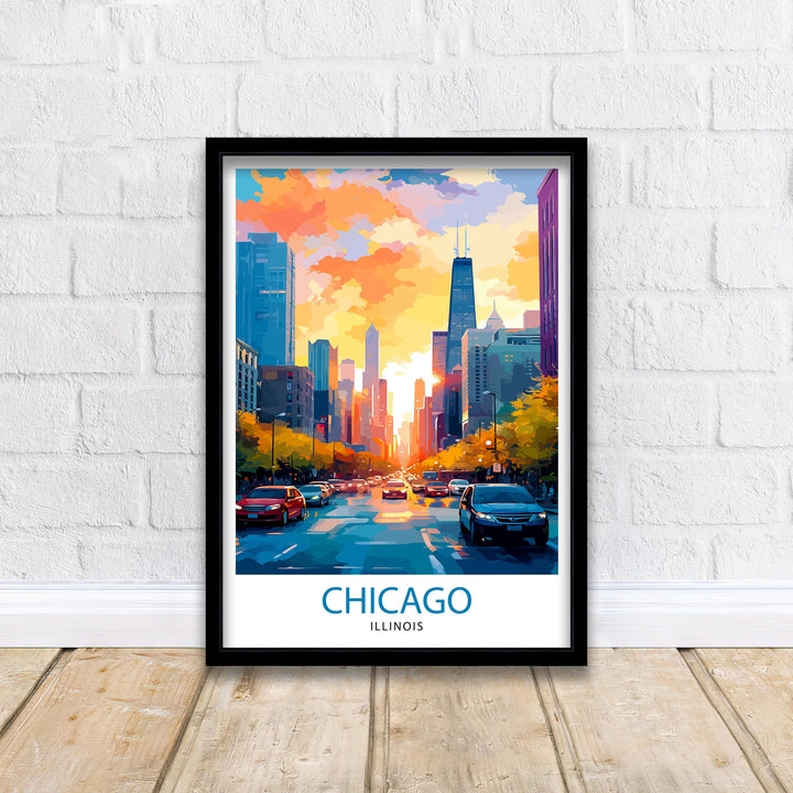 Chicago Travel Poster