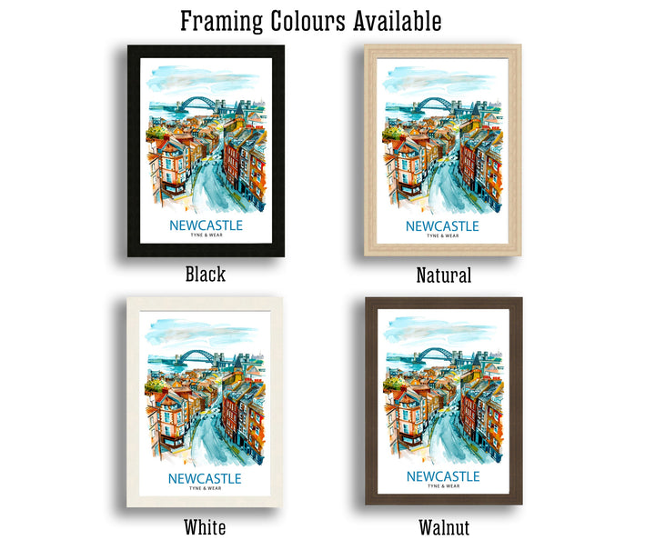 Newcastle Travel Poster