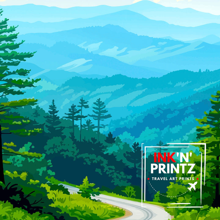 Great Smoky Mountains National Park Travel Poster