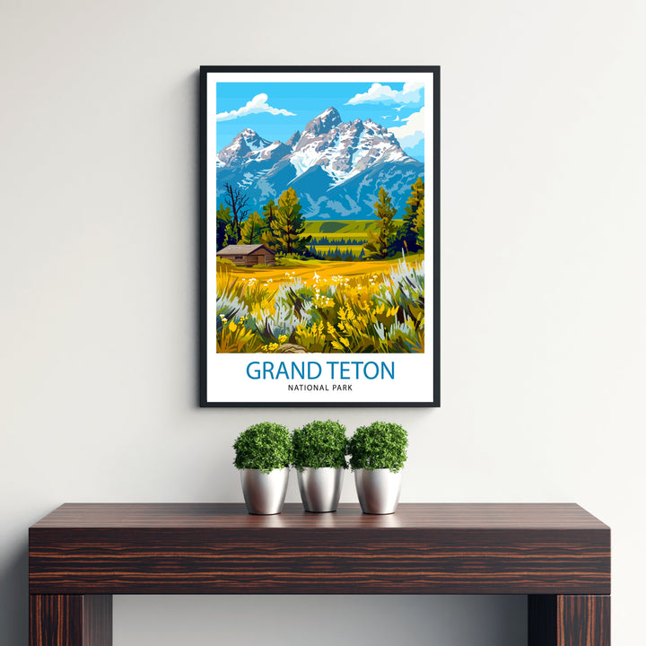 Grand Teton National Park Travel Poster