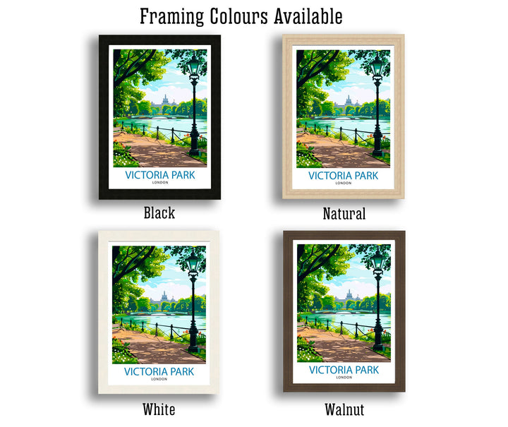 Victoria Park London Travel Poster