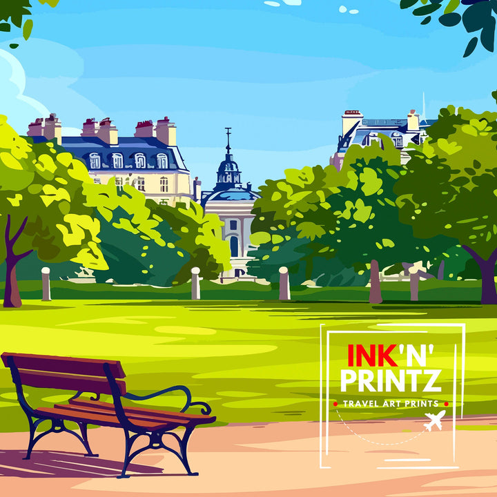 Hyde Park London Travel Poster