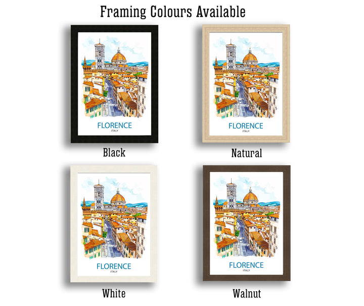 Florence Italy Travel Poster Florence