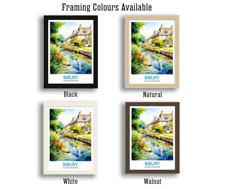 Bibury Travel Poster