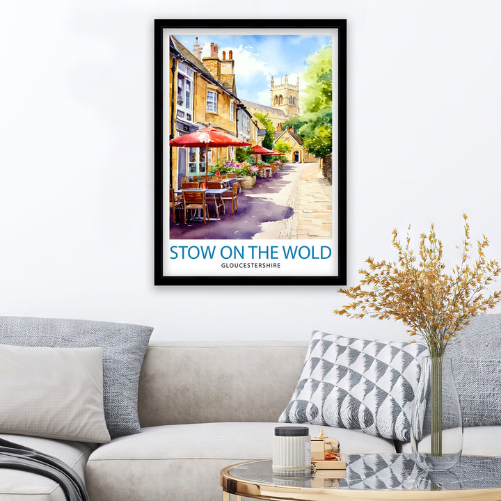 Stow on the Wold Travel Poster England