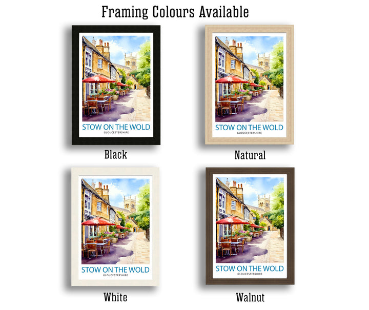 Stow on the Wold Travel Poster England