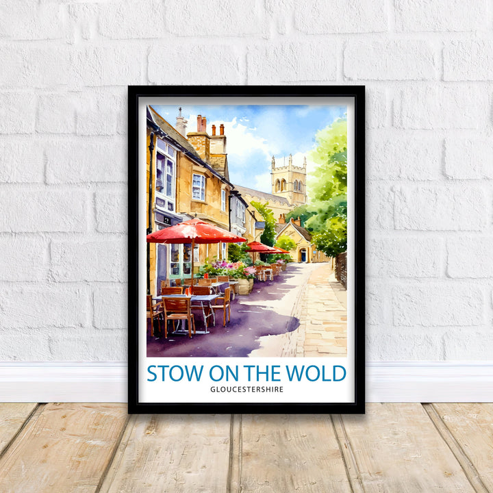 Stow on the Wold Travel Poster England