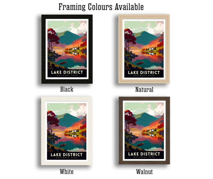 Lake District National Park Travel Poster