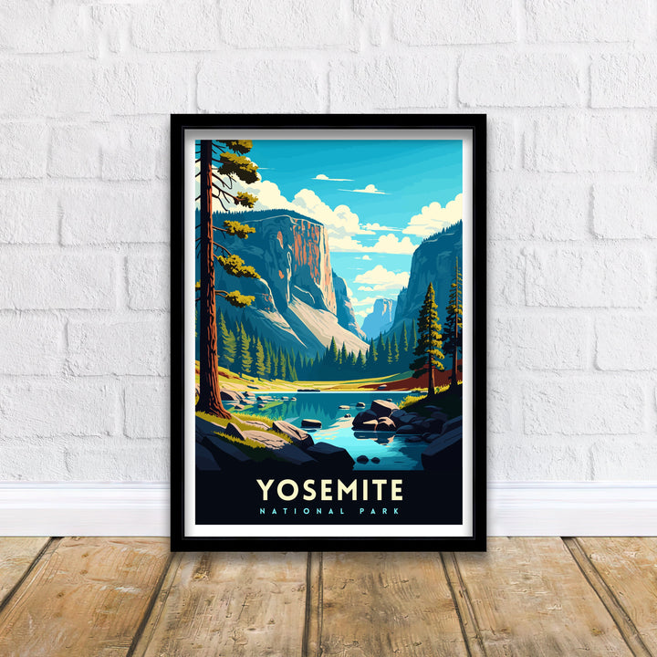 Yosemite National Park Travel Poster