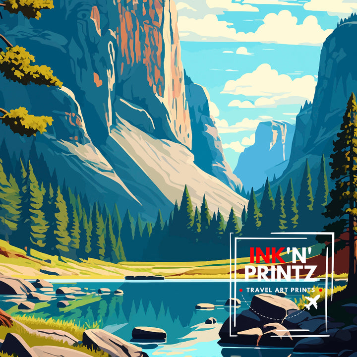 Yosemite National Park Travel Poster