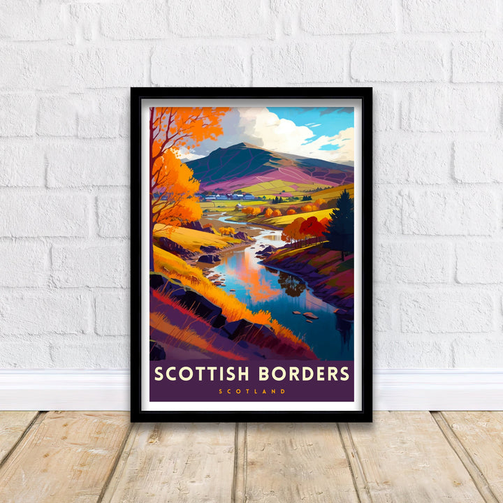 Scottish Borders Travel Print Wall Decor Wall Art Scottish Borders Wall Hanging Home Décor Scottish Borders Gift Art Lovers Scotland Art