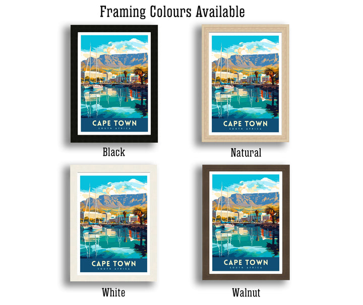 Cape Town South Africa Travel Poster Cape Town
