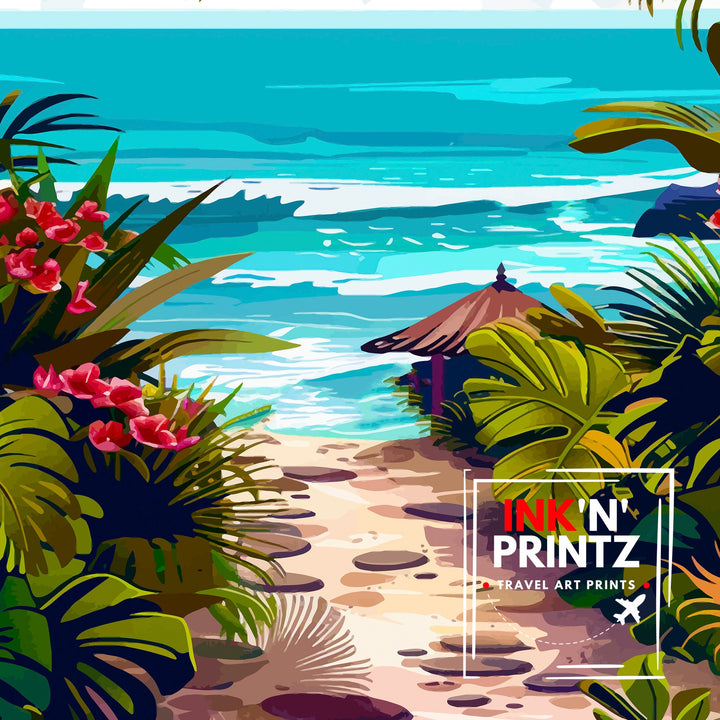Bali Indonesia Travel Poster