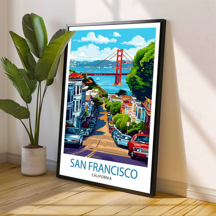 San Francisco California Travel Poster