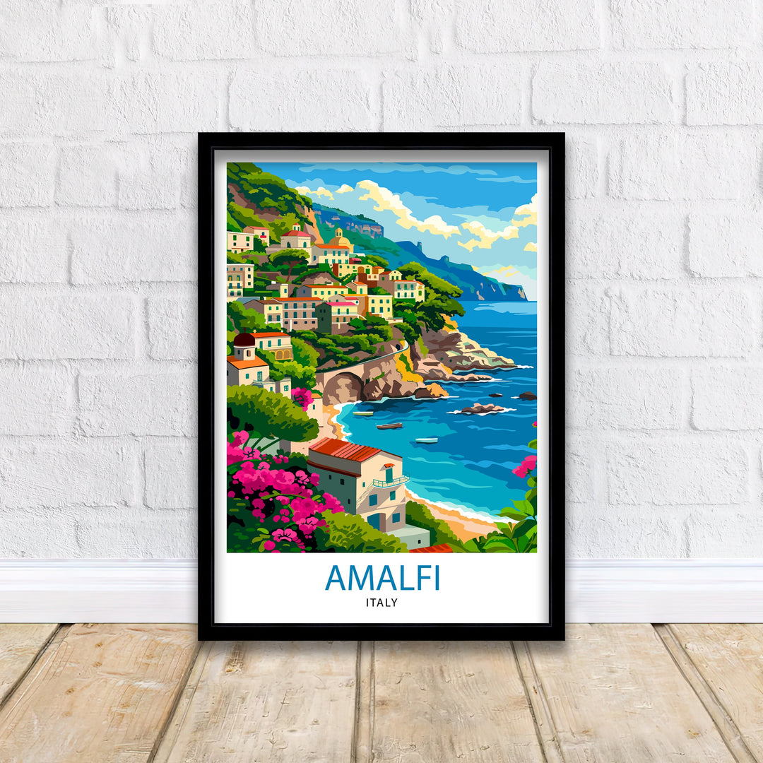 Amalfi Italy Travel Poster