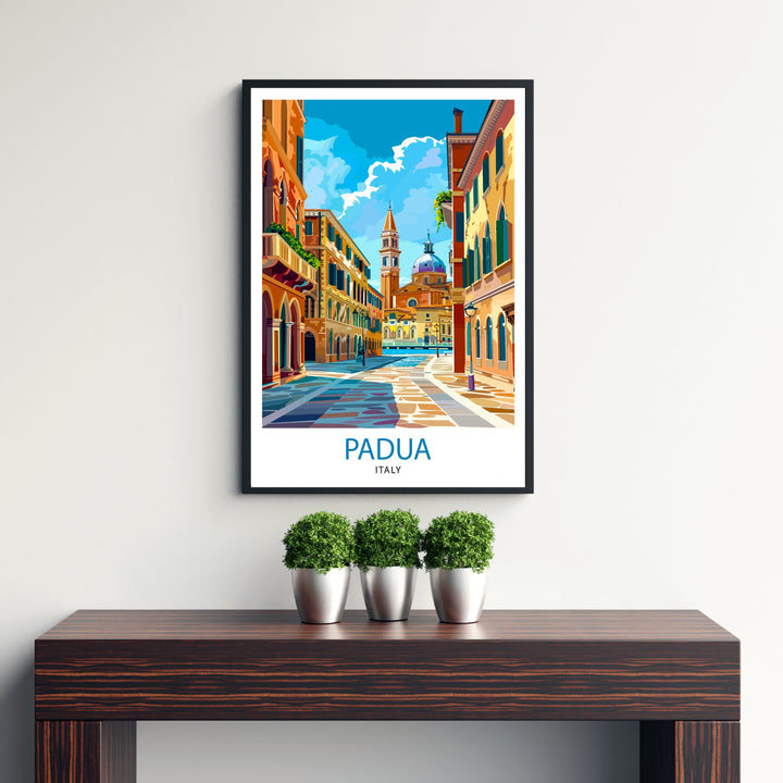 Padua Italy Travel Poster