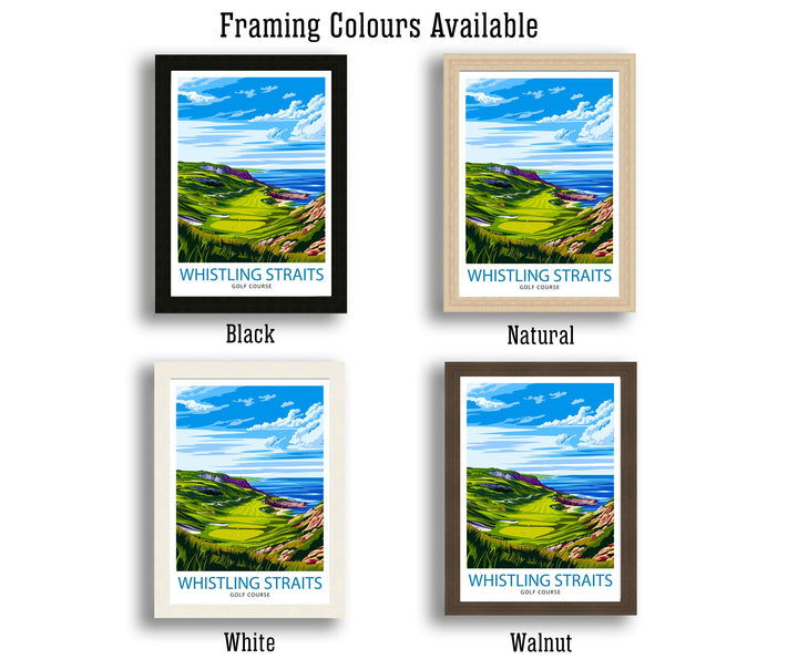 Whistling Straits Golf Course Wisconsin Travel Poster