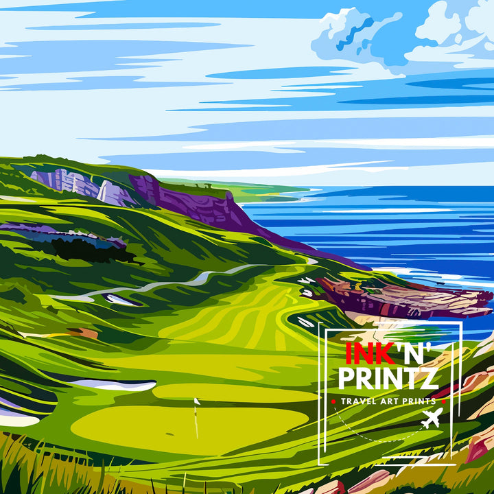 Whistling Straits Golf Course Wisconsin Travel Poster