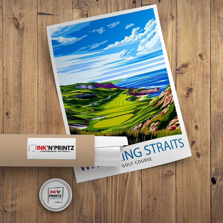 Whistling Straits Golf Course Wisconsin Travel Poster