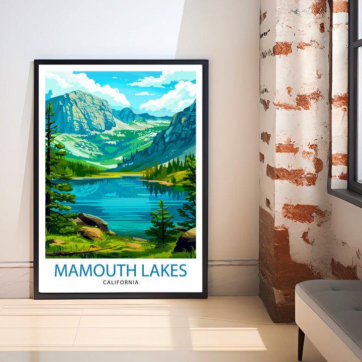 Mammoth Lakes California Travel Poster