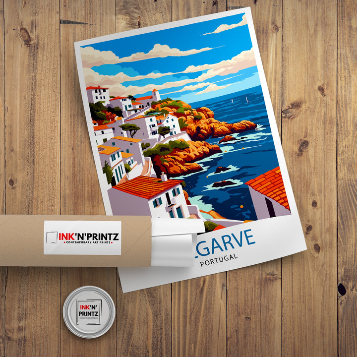 Algarve Portugal Travel Poster Algarve