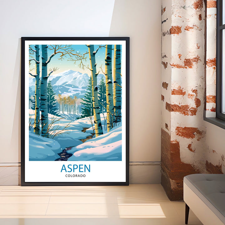 Aspen Colorado Travel Poster