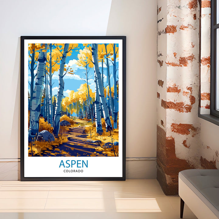 Aspen Colorado Travel Poster