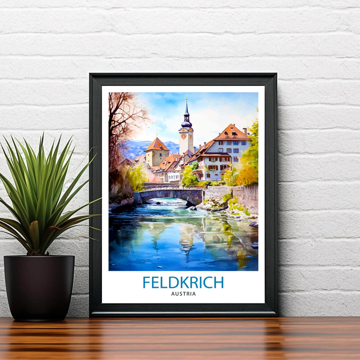 Feldkirch Austria Travel Poster