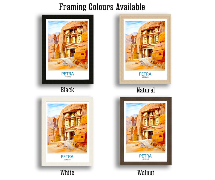 Petra Jordan Travel Poster