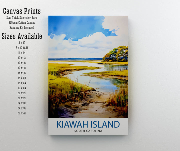 Kiawah Island South Carolina Travel Poster