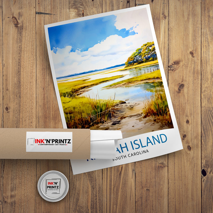 Kiawah Island South Carolina Travel Poster