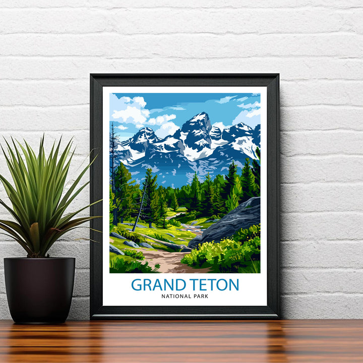 Grand Teton National Park Travel Poster