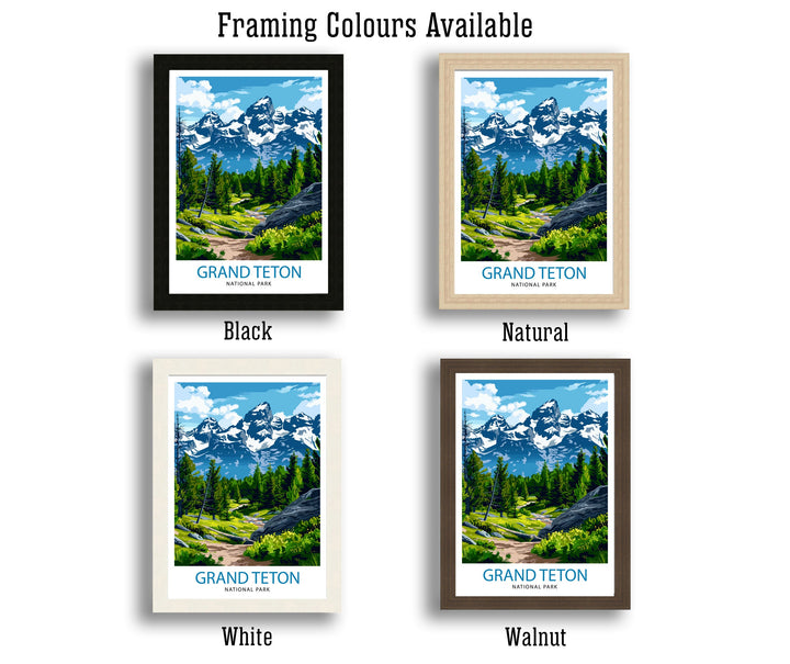 Grand Teton National Park Travel Poster