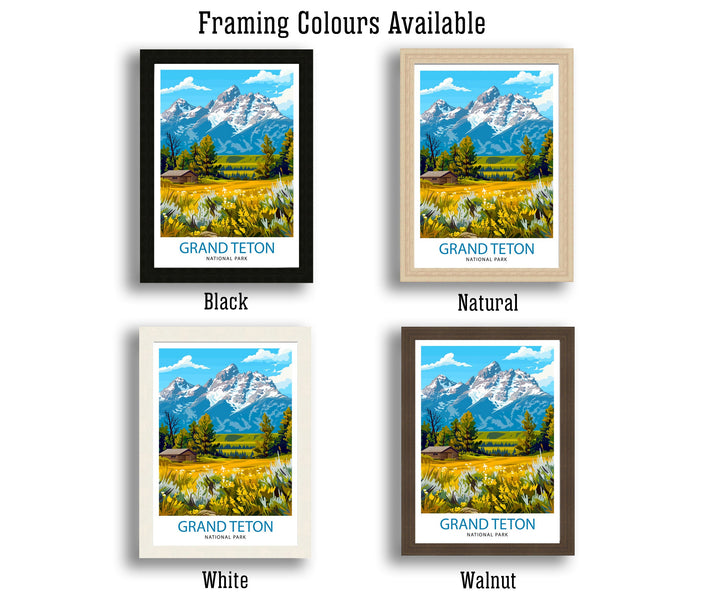 Grand Teton National Park Travel Poster