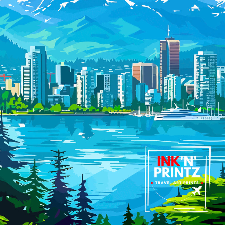 Vancouver Travel Poster Vancouver